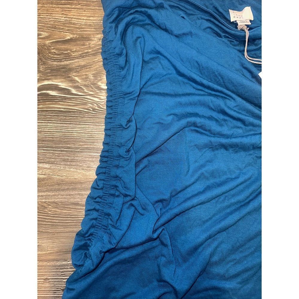 Women's Ruched Knit Mini Dress - A New Day Teal XXL. NWT. M - Picture 6 of 6